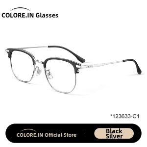 Colore.in | Ultra-light Half Frame Titanium Eyeglass Frames