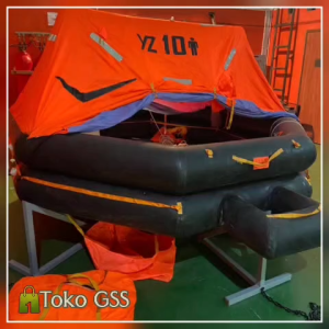 LIFERAFT 10 Person Sekoci Keselamatan Kapal Laut Kapasitas 10 orang