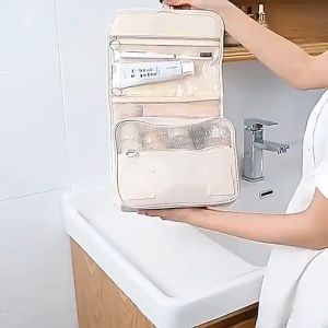 Travel Organizer Hanging Bag Cosmetic Pouch Makeup Toiletries Toiletry Bag Waterproof Multifunction Portable Organiser