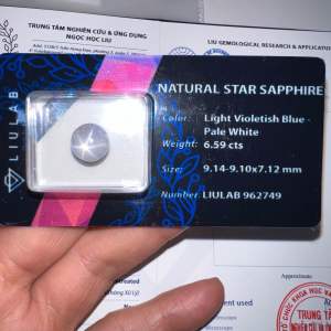 692749-ĐÁ SAPHIA SAO ( THIÊN NHIÊN) KHÔNG XỬ LÝ ĐÃ KIỂM ĐỊNH LIULAB.