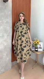 Daster Lowo Jumbo Ld 140cm Terbaru Busui Resleting Depan Harga Murah Pakaian Wanita Kekinian