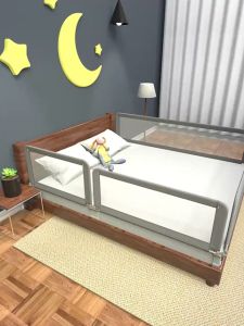 Baby and childrens bed fence anti-fall bedside high guardrail foldable bed railing tatami mat