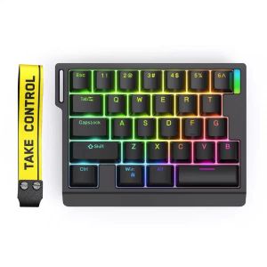 ZUOYA HE30/65 8K Magnetic Switch Mechanical Gaming Keyboard Single Hand Design Quick Trigger Emergency Stop Computer Peripherals