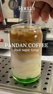 Roccia Rock Sugar Syrup Pandan - Syrup Gula Batu Rasa Pandan 760ml