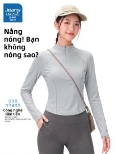 Jeanswest | Áo thun nữ tay dài mùa hè form ôm thoáng khí nhanh khô