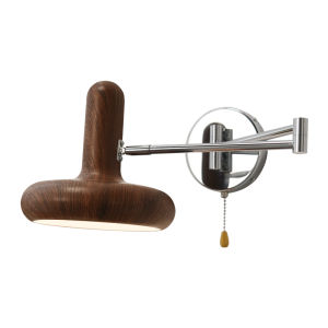 NSWR | Walnut Color Extendable Wall Lamp for Reading