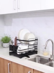 XMONE ชั้นวางจานสแตนเลส ชั้นวางจาน ชั้นคว่ำจาน มีที่วางแก้ว ระบายน้ำได้ดี แข็งแรง สวยงาม ไม่เป็นสนิมแน่นอน