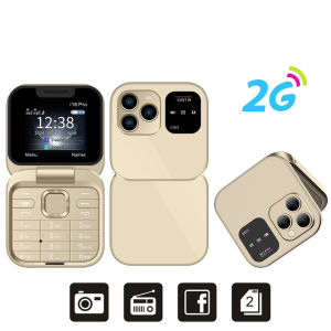 SERVO | SERVO I16 PRO Mini Flip Mobile Phone Speed Dial FM Radio Blacklist Magic Voice 2G GSM Dual SIM Standby Small Foldable Cellphones