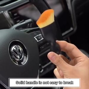 2Pcs Car Interior Detailing Brush Auto Center Console Wave Arc Curved Wash Brushes Air Outlet Crevice Dust Brush Soft Car Cleaning Brush Dashboard Air Outlet Gap Dust Removal Detailing Clean Tools