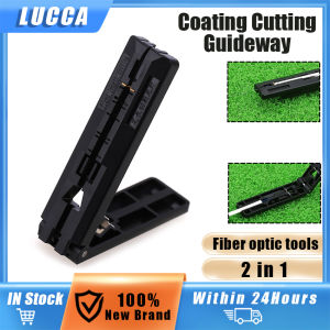 Black Fixed Length 2 In 1 Folding Guiding Rail Fiber Cable Stripper Fiber Optic Tools For Engineer
