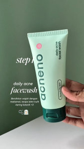 ACNENO Intensive Bundle Glow - Paket Skincare Sabun Wajah Daily Acne Facial Wash 80ml & Luminous GLow Serum 12ml & Pelembab Daily Acne Moisturizer 50g