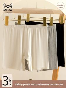 Miiow | Womens Breathable Lightweight Seamless Underwear Tummy Control Butt Lifting Bottoms Cat Person Summer New Arrival Safety Pants