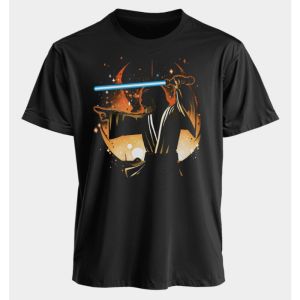 2025 Star Wars Peripheral Print Mens and Womens Crew Neck T-shirt American Summer Sports Loose and Comfortable Short Sleeves