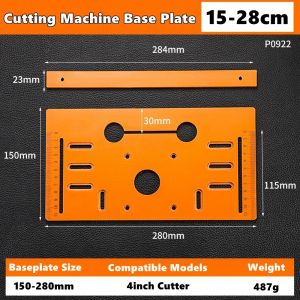 Circular Saw Guide Rail Bottom Plate Adjustable Cutting Machine Handheld Saw Backing Mountain Woodworking Bench Accessories