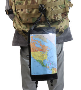 Trail Map Case Map Storage Case Waterproof Foldable Transparent Document Dry Bag Hiking Passport Holder Outdoor Camping Hiking