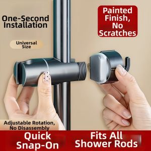 No-drilling Adjustable Shower Head Bracket Slide Sleeve
