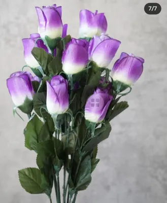 BUNGA MAWAR /ROSE KUNCUP SATIN K14 BUNGA ARTIFICIAL