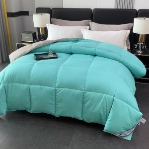 Winter Autumn White Quilt Core Soft Fluffy Single Size Comforter Quilted Comfortable Thick Blanket 150*200cm Home Hotel Dorm Use