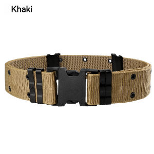 5.5CM Wide Army Belt Tactical Military Nylon Waist Belts Quick Release Hunting Training Strong Metal Buckle Police