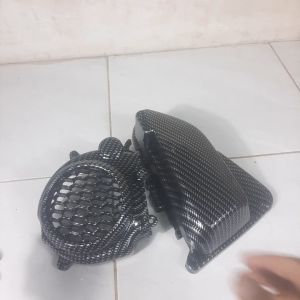 Paket Full Set Carbon Tutup Kipas Plus Filter Karbon Pnp Motor Beat CBS New Dan Beat Street Genio Scoopy FI Terbaru Keluaran Tahun 2020 Sampai 2023 Variasi