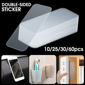10/25/30/60pcs Reusable Double-sided Adhesive Tape Non-marking Wall Stickers for Bathroom Kitchen Home Decoration