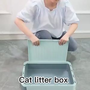 Enclosed Cat Litter Box Oversized | Odor Controlling Full Enclosure Cat Litter Box
