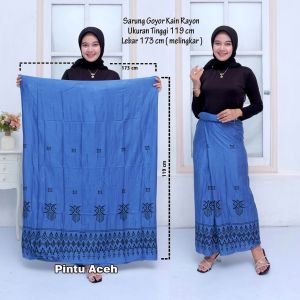 Sarung Santri Putri Wanita Rayon Motif Batik Muslim Kekinian