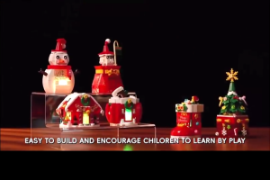 🎅2026 Christmas Tree Building Blocks with LED Lights & Music for Boys and Girls Birthday Christmas Toys Gifts
