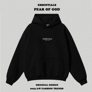 Double Line Essentials Chest Small Icon Letters Reflective Printed Hoodie Mens Hoodie Fog Couple Fall and Winter