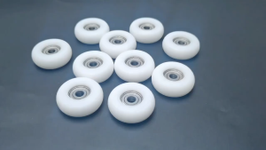 8x30x8.5mm POM Nylon Round Roller Wheel with Bearing Pulley - Ideal for Conveyor Systems & Packaging Equipment