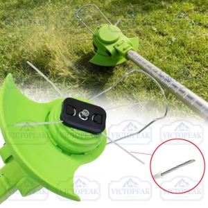 Replacement Trimmer Head with Steel Line Cord for Garden Grass Trimmer Lithium Battery Brush Cutter Accessories Lawn Mower Parts