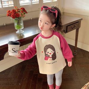 Mùa Thu Áo Nỉ Hoạt Hình Thời Trang Cho Trẻ Em Áo Nỉ Thời Trang Cho Bé Gái Mùa Xuân Thu Áo Nỉ Phong Cách Hàn Quốc Cho Bé Gái