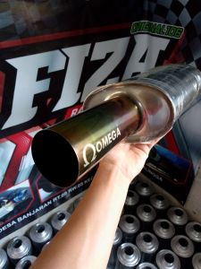 knalpot mobil racing omega full bas kering