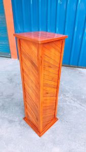 เสาไม้สัก เสาวางกระถางต้นไม้ มี 3 ขนาด 1007047ซม เสาไม้สักลายตัน ไม้หนาแข็งแรง เสาแต่งแต่งซุ้ม เสาตกแต่งสวน เสาตกแต่งบ้าน งานไม้สวยๆๆงานอ