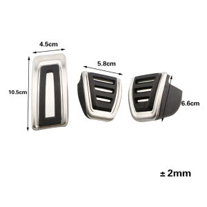 For Volkswagen VW Golf 7 8 GTi MK7 Polo A05 Passat B8 Skoda Kodiaq Rapid Octavia 5E 5F A7 Stainless Steel Pedal Cover 2014-2023