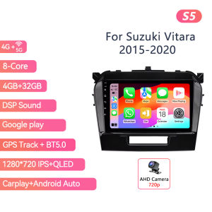 2 Din Car Stereo Radio For Suzuki Vitara 2015-2020 Lntelligent Multimedia Video Player GPS Carplay Android Auto Head Unit Screen