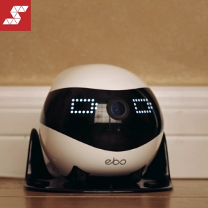 Enabot EBO Air 2 Smart Pet Camera | 2K HD + AI Noise Cancellation + Customizable LED Expressions | Night Vision & App Control for Cats & Dogs | 5-Year SG Warranty