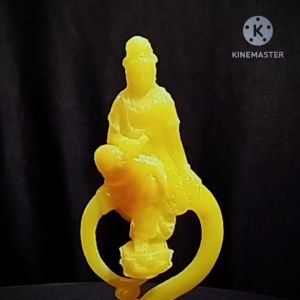 [ Size nhỏ Cao 17 cm ] Tượng Quan Âm Tự Tại [ Bột đá + composite ]