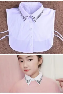 Collar Lace Collar Phụ Kiện Cổ Áo Dày Cho Nữ Thời Trang Thu Đông Phong Cách Hàn Quốc Trang Trí Cổ Áo Giả Đa Năng