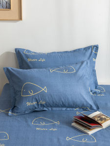 Pure Cotton Pillowcases Pair 48x74 for Student Dormitory Spring Summer Cotton Core Inner Case New 2023 Breathable Bedding