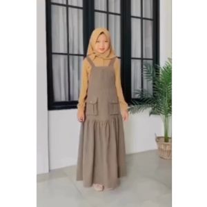 Cyara kids gamis anak lebaran 2025/gamis anak perempuan terbaru 2025 Overall/gamis anak 6-8 thn/baju anak cewe lebaran 2025 motif terbaru simple elegan