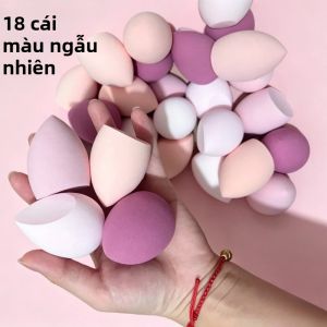 Bộ Bông Phấn Trang Điểm Không Mùi Không Chứa Latex - 1/7/18 Chiếc Dùng Được Khi Khô Hoặc Ướt Phù Hợp Với Mọi Loại Da Màu Sắc Ngẫu Nhiên