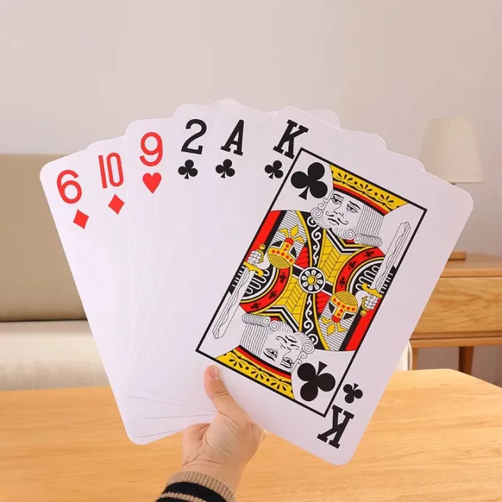Giant%20Jumbo%20Poker%20Cards%20Casino%20Full%20Deck%20Oversized%20Playing%20Card%20Big%20Size%20High%20Quality%20A4%20size%20%E5%B7%A8%E5%9E%8B%E8%B6%85%E5%A4%A7%E6%89%91%E5%85%8B%E7%89%8C%20-%20Image%203