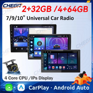 7/9/10 2 Din Android 13 auto Car Radio 64G Multimedia Video Universal Stereo Carplay gps For Volkswagen Nissan Hyundai Kia toy