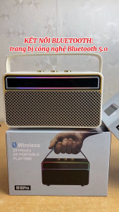 Loa Bluetooth Không Dây M10  Có Thẻ Nhớ SD Di Động Ngoài Trời  360 Độ Loa siêu trầm Sử dụng liên tục 8 tiếng - BẢO HÀNH 1 ĐỔI 1 từ MƯỜNG THANH ROYAL