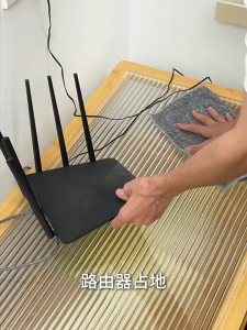 YissTiee Router Storage Stand Carbon Steel Bracket - No Drilling Required Installation
