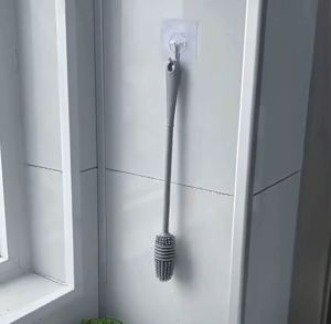 SG Stock Long Pole Body Silicone Milk Bottle Brush / Cup Mug Bottle Brush / Bottle Cleaning Brush