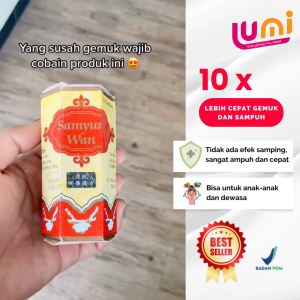 Samyunwan Kapsul - Kapsul Penggemuk atau Penambah Berat Badan isi 50 kapsul - Kapsul Penambah Nafsu Makan BPOM