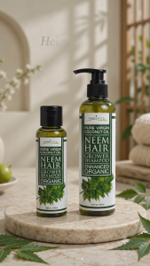 Immortality 100% Natural Organic Neem Shampoo - Gentle Herbal Hair & Scalp Cleanser With Neem Oil Aloe Vera Virgin Coconut Oil & Botanical Extracts Sulfate-Free Hair Care