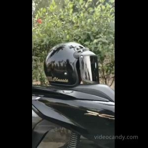 Helm Bogo Garis Classic Pria Wanita Dewasa SNI Kaca Datar Free Packing Kardus